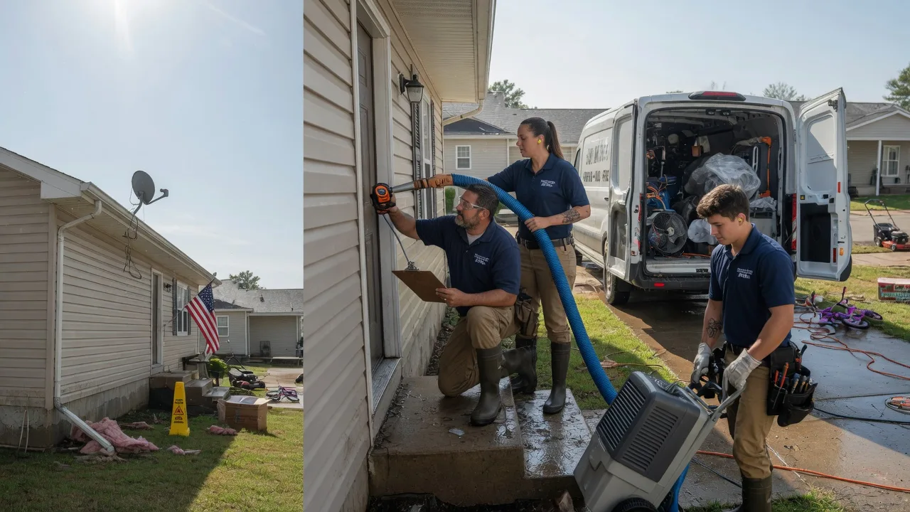 Ceiling Water Damage Restoration in Huntsville, AR near me